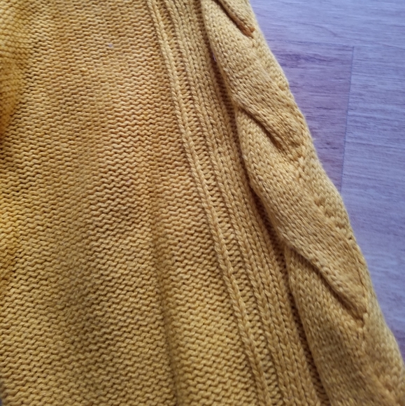 Mustard Off-the-Shoulder Sweater - Picture 6 of 6